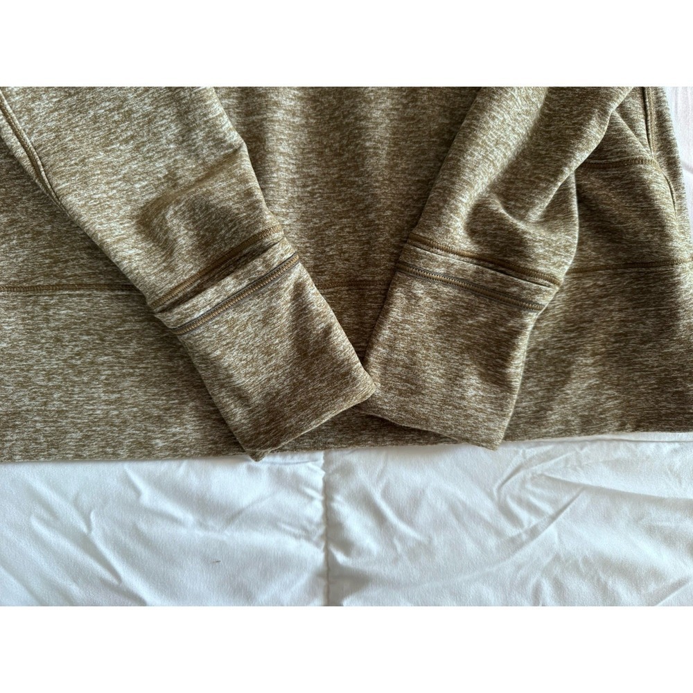 Lululemon Rush Hour Womens 8 Half Zip Pullover Heathered Military Green EUC - Picture 8 of 15